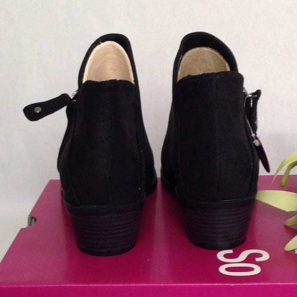 So Angelfish Black Memory Foam Ankle Boots - Picture 4 of 11